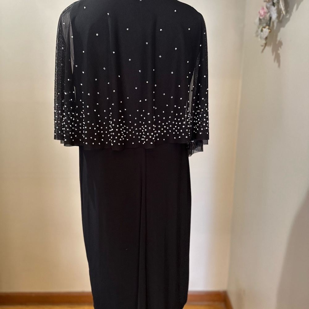 MARINA Black Dress with Sparkling Accents / 14 - Picture 6 of 12